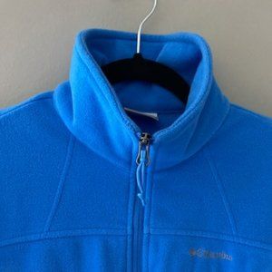 Columbia Fleece Full Zip Jacket Turquoise M
